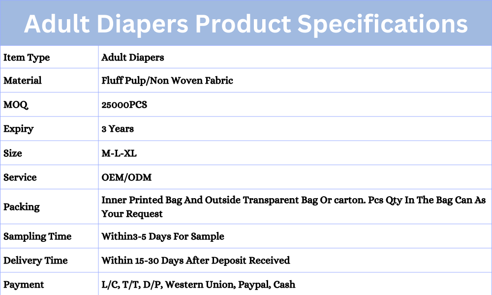 Printed Feature adult Diapers